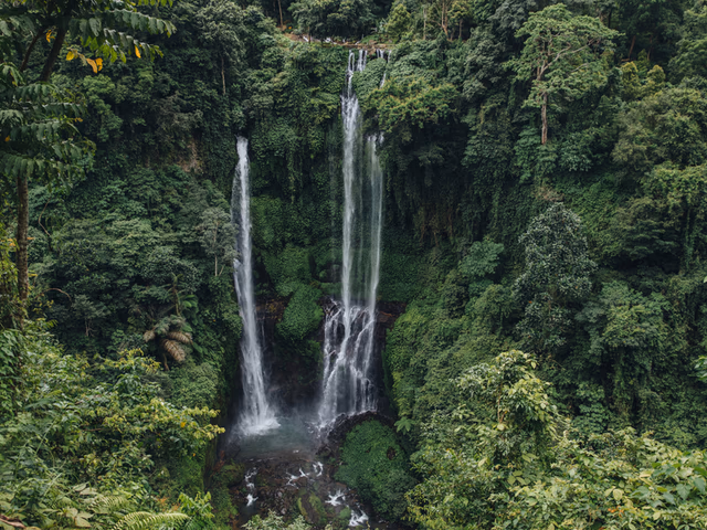Cascada de Sekumpul, la cascada más espectacular de Bali entre selva tropical en el norte de la isla