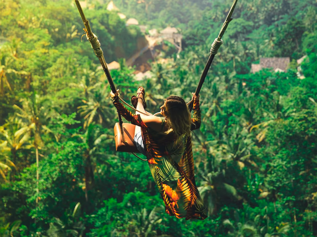 Arrozales en terrazas de Tegallalang, la imagen icónica de Bali cerca de Ubud