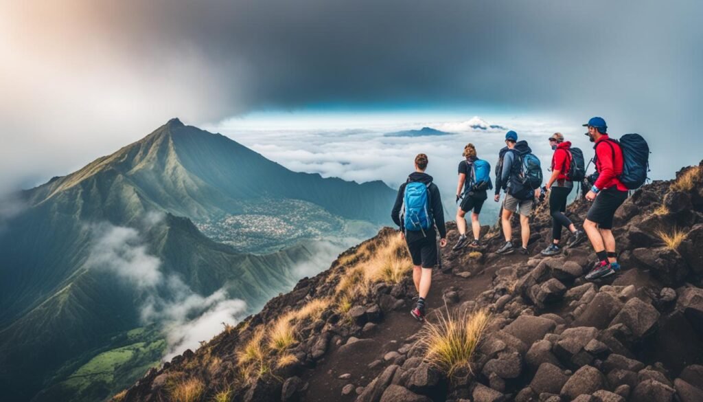Ascenso al volcán Monte Batur