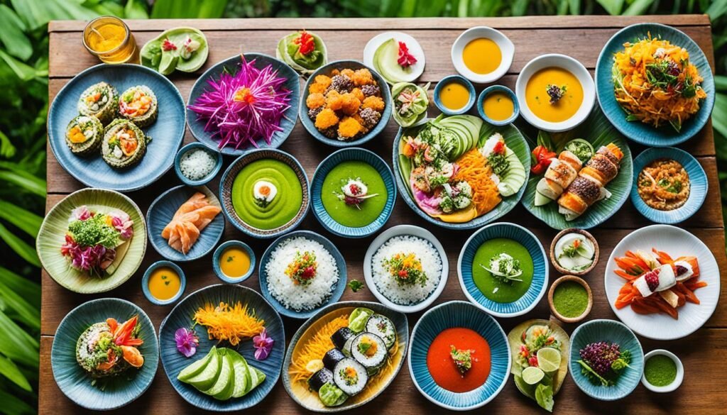 Platos de Fusión en Bali