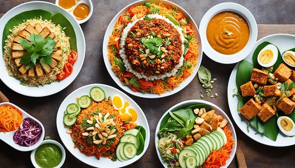 Platos tradicionales balineses sin carne